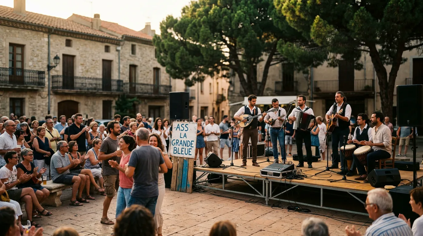 Performance musicale en plein air organisée par ASS LA GRANDE BLEUE